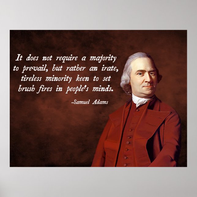 Samuel Adams Quote Poster (Framsidan)