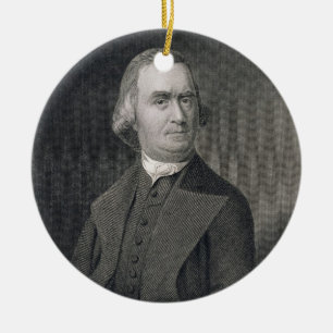 Samuel Adams som inristas av G.F. Storma Julgransprydnad Keramik