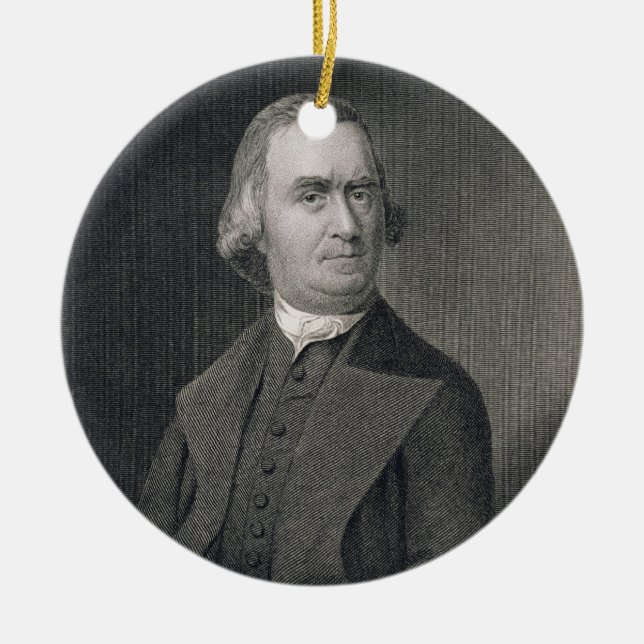 Samuel Adams som inristas av G.F. Storma Julgransprydnad Keramik (Framsidan)