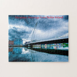 Samuel Beckett Bridge Dublin. Jigszle Puzzle Pussel
