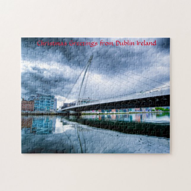Samuel Beckett Bridge Dublin. Jigszle Puzzle Pussel (Horisontell)