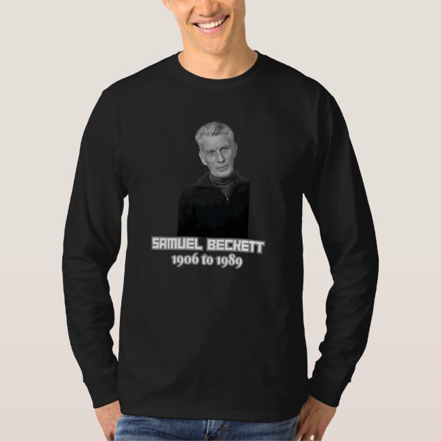 Samuel Beckett Irish Playright T Shirt (Framsida)