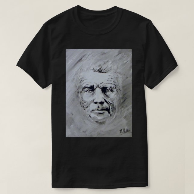 Samuel Beckett - Irish Writer väntar på Godot T Shirt (Design framsida)