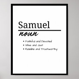 Samuel, Boy Personlig Namn Definition Poster
