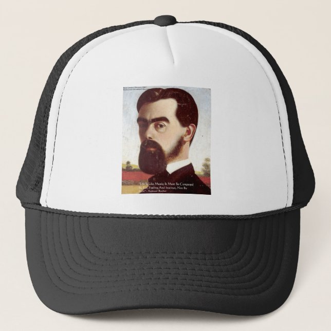 Samuel Butler "Livet/Musik" Visdomspresentidéer Truckerkeps (Framsida)