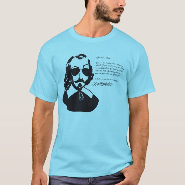 Samuel Champlain Hipster text från framtiden+glasö Tröja (Framsida)