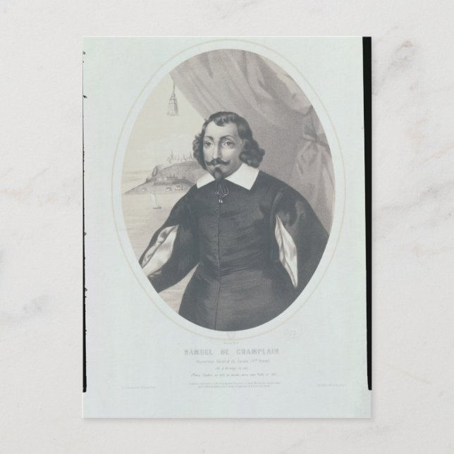Samuel de Chamblank 1854 Vykort (Framsida)