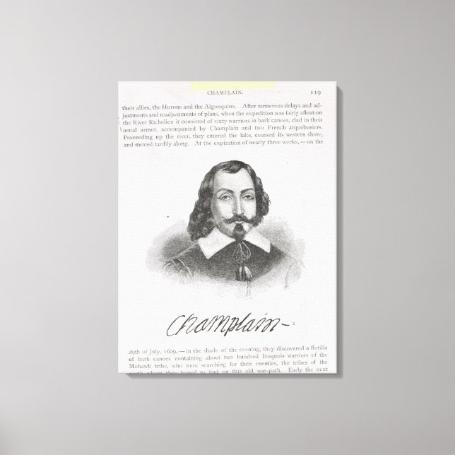 Samuel de Chamblank Canvastryck (Framsida)