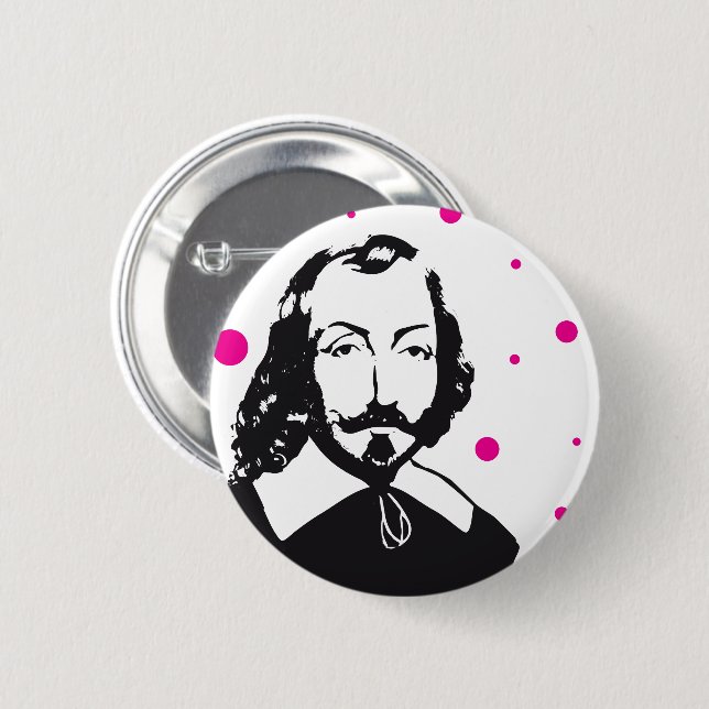 Samuel de Chamblank Hipster ro Québec Français Knapp (Framsida & baksida)