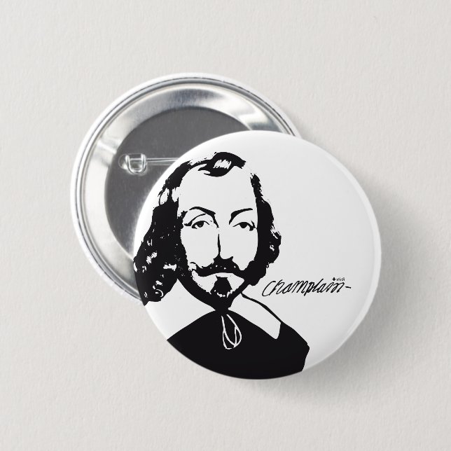 Samuel de Chamblank Hipster ro Québec Français Knapp (Framsida & baksida)