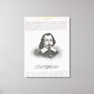 Samuel de Champlain Canvastryck