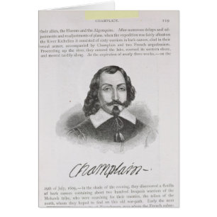 Samuel de Champlain Hälsningskort