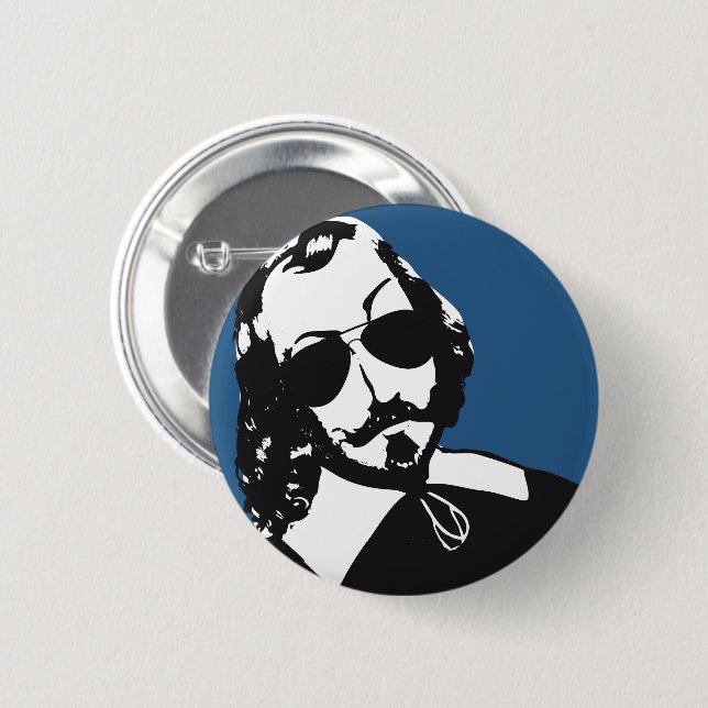 Samuel de Champlain Hipster framtida glasögon Québ Knapp (Framsida & baksida)