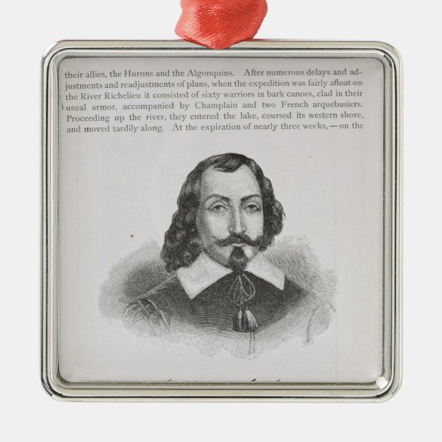 Samuel de Champlain Julgransprydnad Metall (Framsidan)