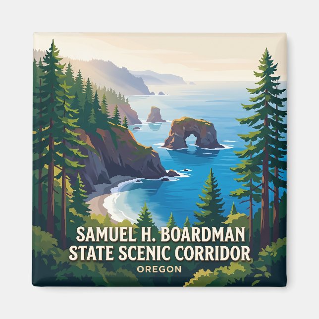 Samuel H. Boardman State Scenic Corridor Brookings Magnet (Framsidan)