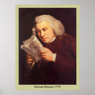 Samuel Johnson - läsning Poster