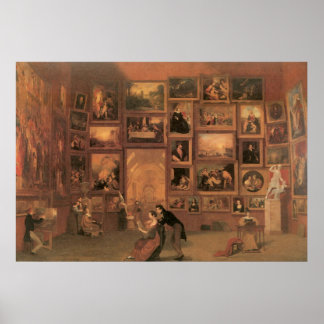 Samuel Morse Gallery of the Louvre Poster