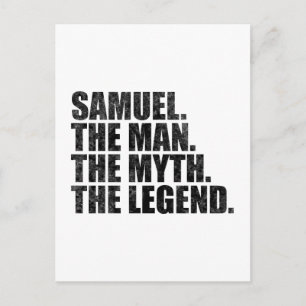 Samuel namn, Samuel Mannen Myten Legenden Vykort