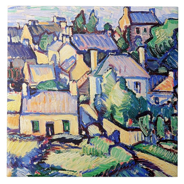 Samuel Peploe, Île de Brehat, Kakelplatta (Framsidan)