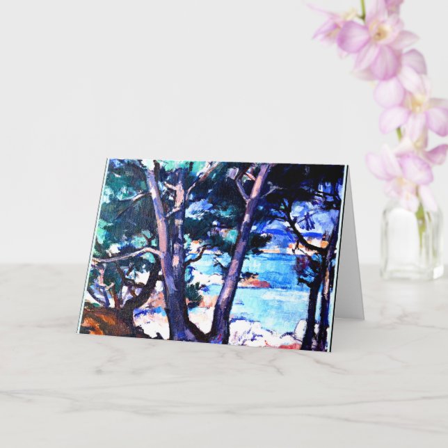 Samuel Peploe-målning, Blue Vatten, Antibes Kort (Orkide)