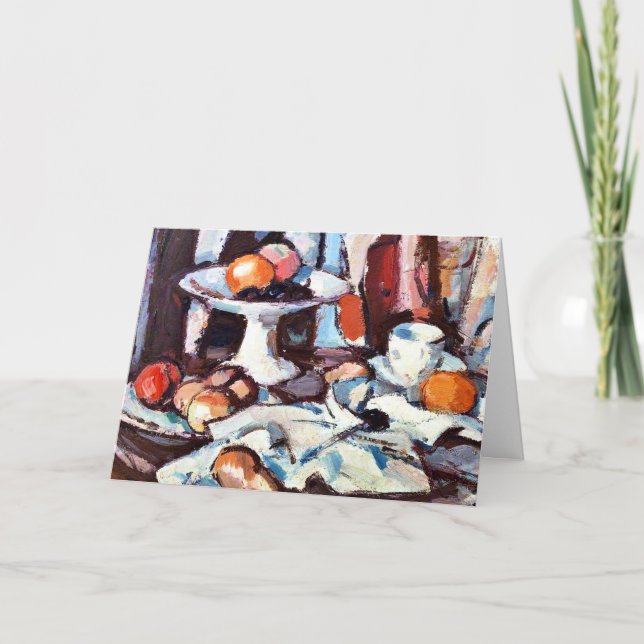 Samuel Peploe-målning, stilla livet med frukt Kort (Framsida)