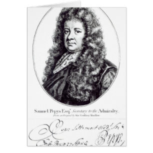 Samuel Pepys Hälsningskort