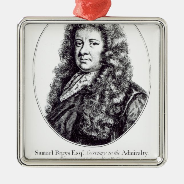 Samuel Pepys Julgransprydnad Metall (Framsidan)