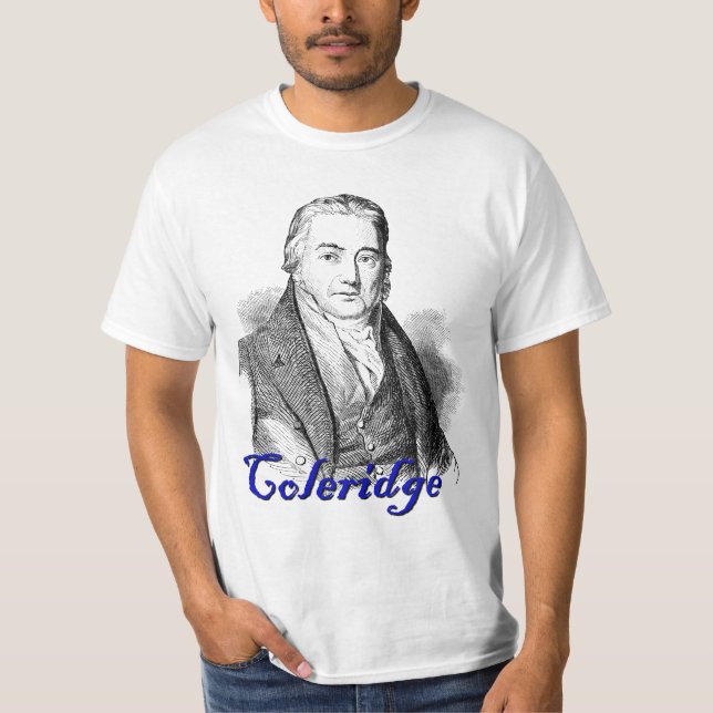 Samuel Taylor Coleridge etsning Tee Shirt (Framsida)