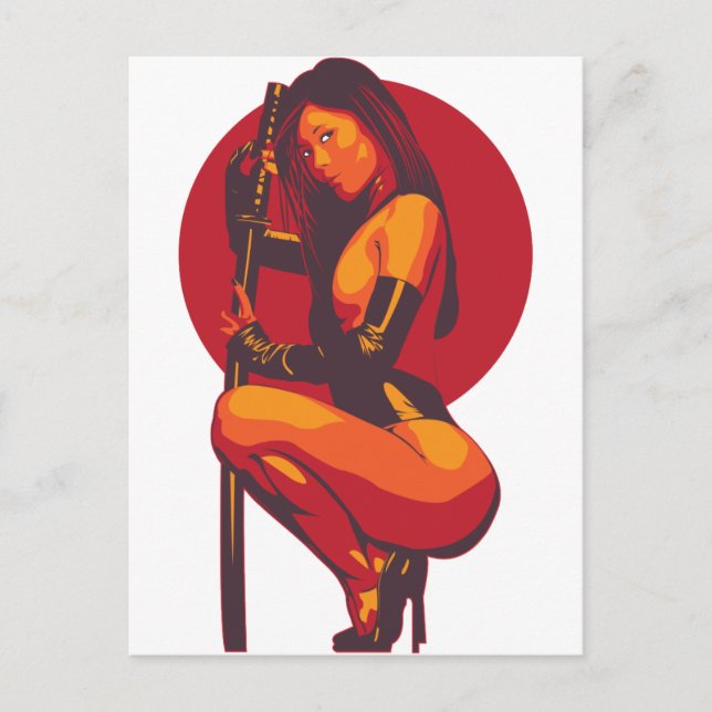 Samurai 11 vykort (Framsida)