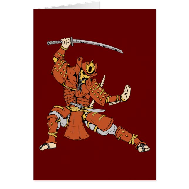 Samurai 4 ~ Ninjas Martial Arts Warrior Fantasy OBS Kort (Framsidan)