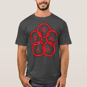 Samurai 5 Ringar Musashi Bushido Warrior  T Shirt