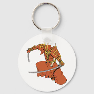 Samurai 6 ~ Ninjas Martial Arts Warrior Fantasy Ar Nyckelring
