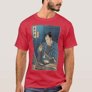 Samurai Accountant Ukiyoe Samurai Accounting Japan T Shirt