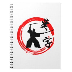 Samurai Anteckningsbok Med Spiral
