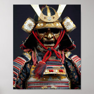 Samurai armor Art Poster väggkonst-utskrift