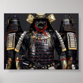 Samurai armor Poster den digitala utskrifts-väggen