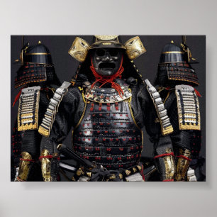 Samurai armor Poster den digitala utskrifts-väggen