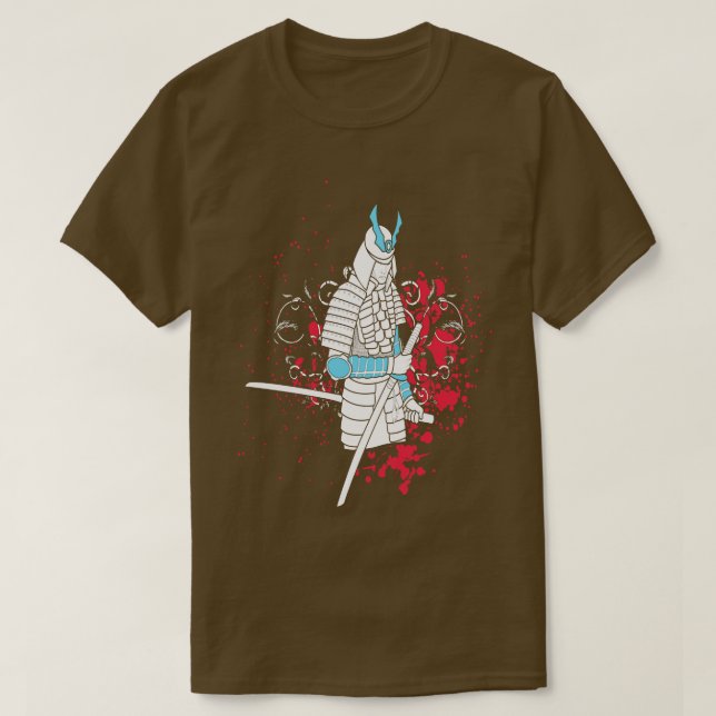 Samurai Asian Illustration T Shirt (Design framsida)