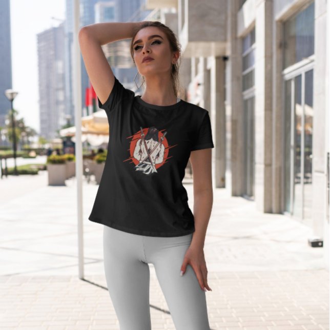 Samurai Back Swords T Shirt (Skapare uppladdad)