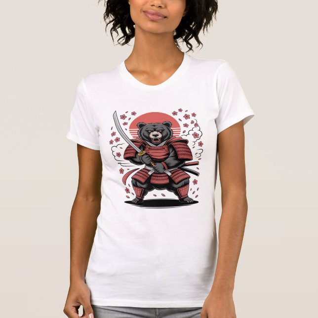 Samurai Bear Women’s Slim Fit Tee (Framsida)