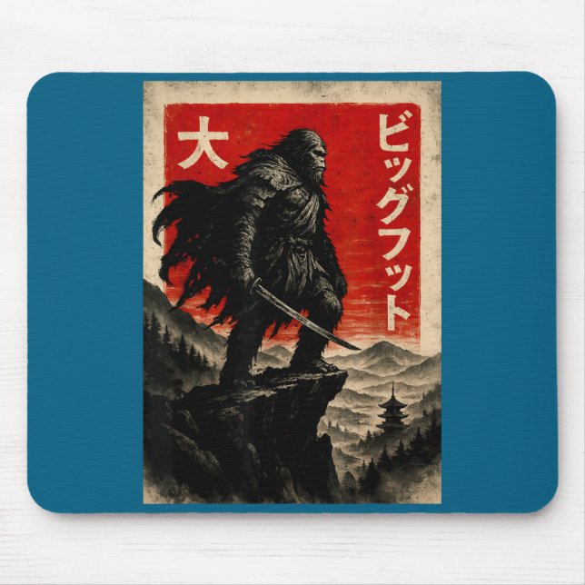 Samurai Bigfoot Graphic Tee Japanese Vintage  Musmatta (Framsidan)