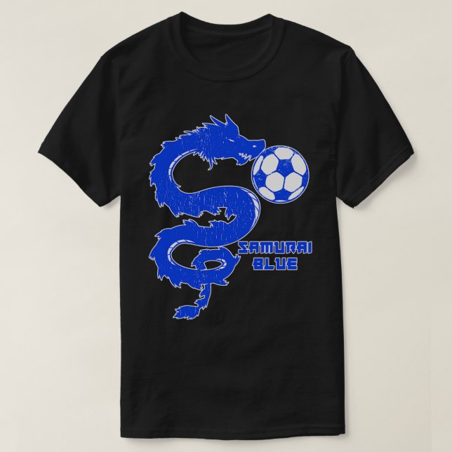 SAMURAI BLUE Japan Ocer T Shirt (Design framsida)