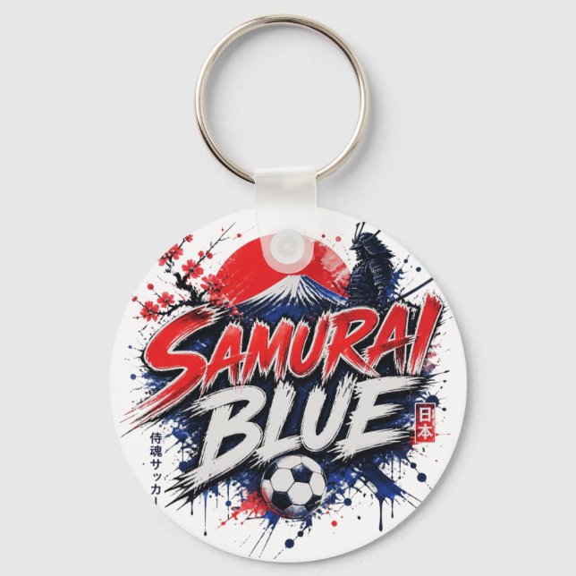 Samurai Blue - Japans landslagslag nicknamn Nyckelring (Framsida)