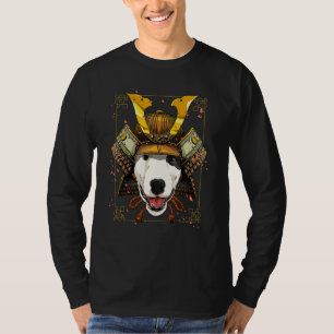 Samurai Bull Terrier Elak Hund Husdjur Japansk Kri T Shirt