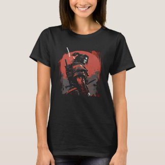 Samurai Bushido Japan Krigare Japansk Retro Grafik T Shirt