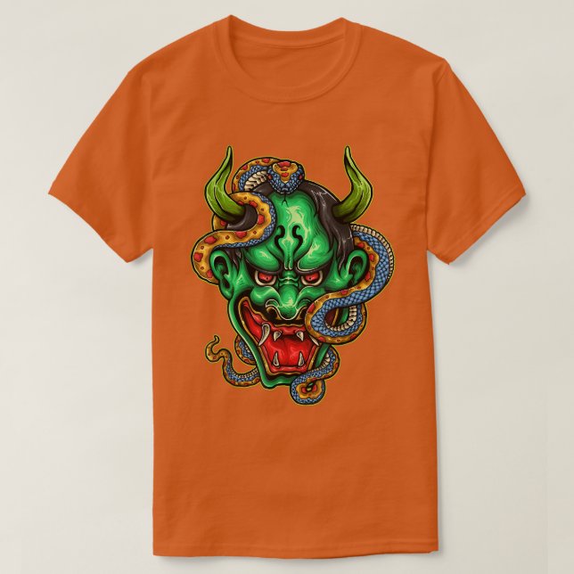 Samurai Bushido Japan Warrior Japansk Retro Art11 T Shirt (Design framsida)