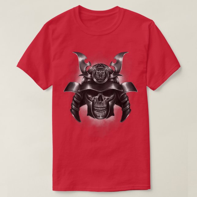 Samurai Bushido Japan Warrior Japansk Retro Art P T Shirt (Design framsida)