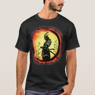 Samurai Bushido Japan Warrior Japansk Retro Art T Shirt