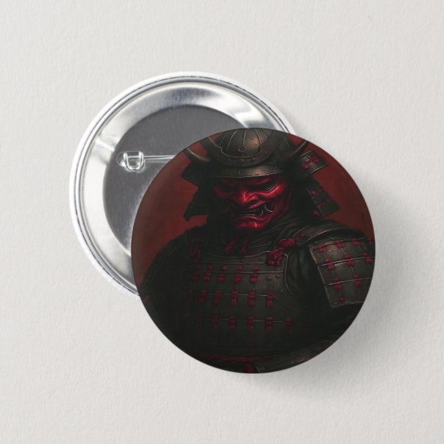 Samurai Button Knapp (Framsida & baksida)