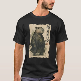 Samurai Capybara Funny Capybara Japanska djur T Shirt